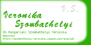 veronika szombathelyi business card